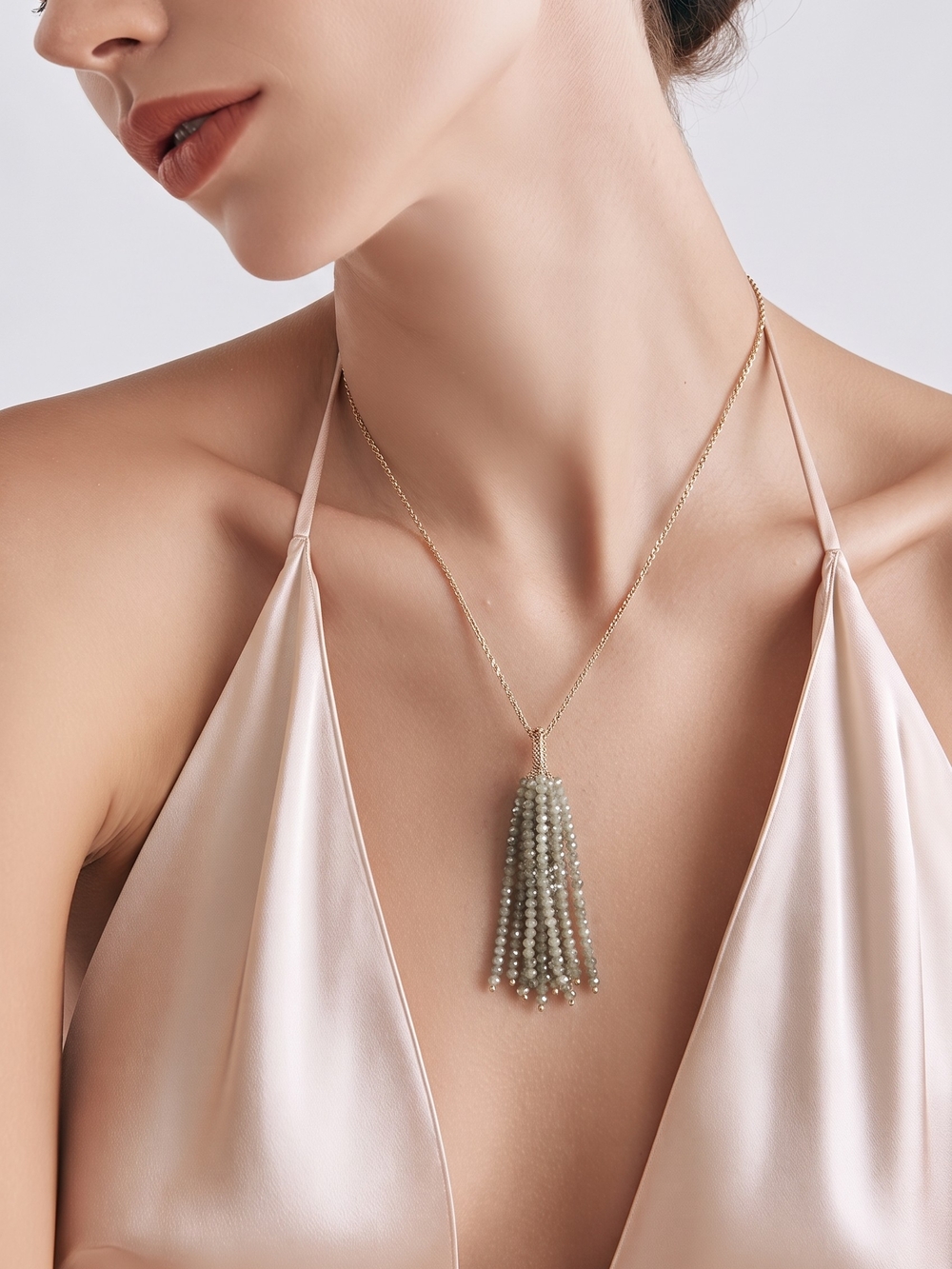Tidal Treasure Pearl Tassel Necklace